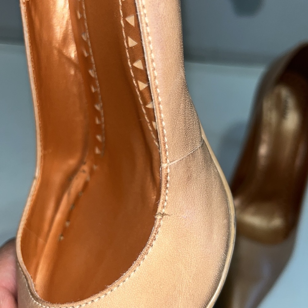 BRONX tan leather heels - Picture 9 of 12